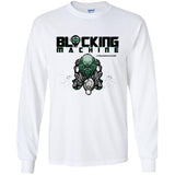 Blocking Machine Youth Long Sleeve T-Shirt - White