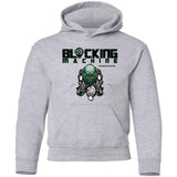 Blocking Machine Youth Pullover Hoodie - Grey