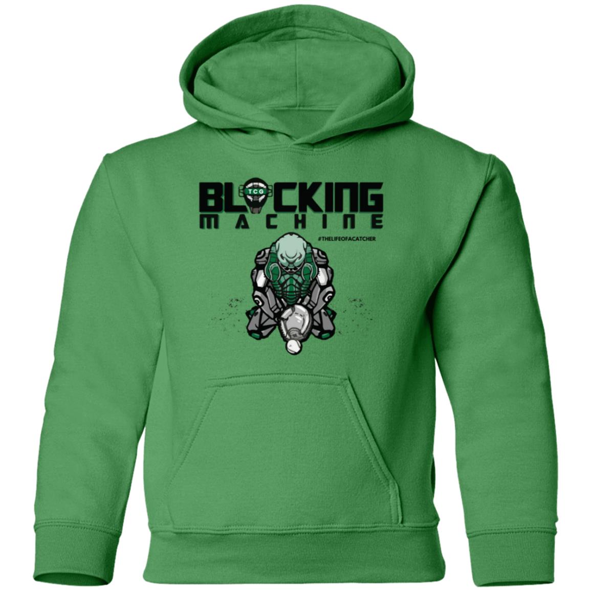 Blocking Machine Youth Pullover Hoodie - Irish Green