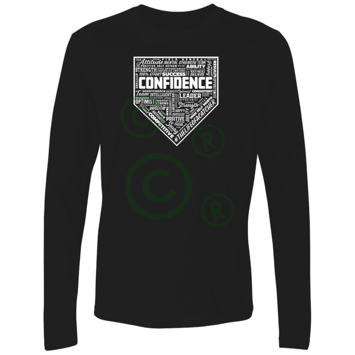  Confidence Men's Premium Long Sleeve T-Shirt - Black