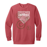 Confidence Unisex Crewneck Sweatshirt - Crimson