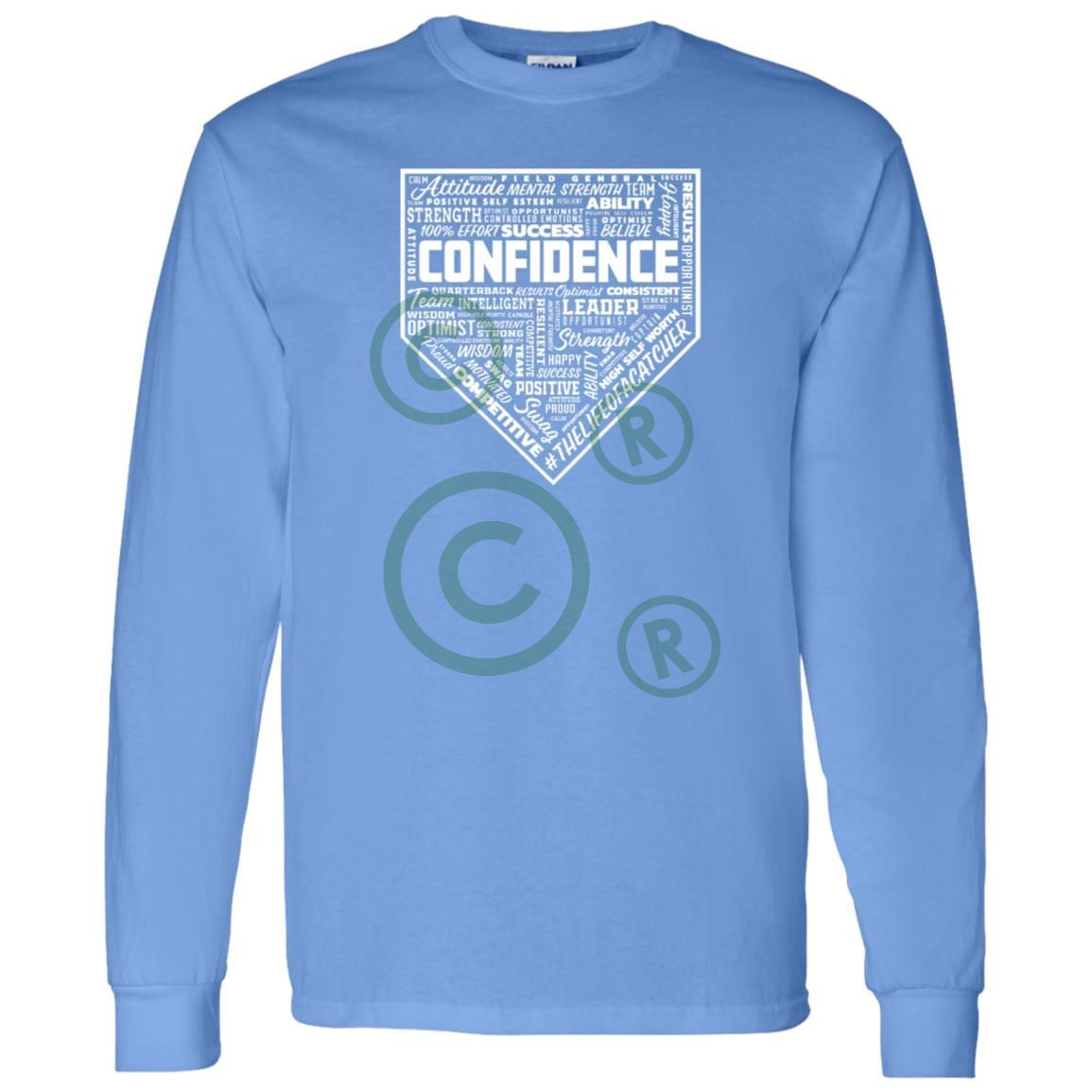 Confidence Unisex Long Sleeve T-Shirt - Carolina Blue