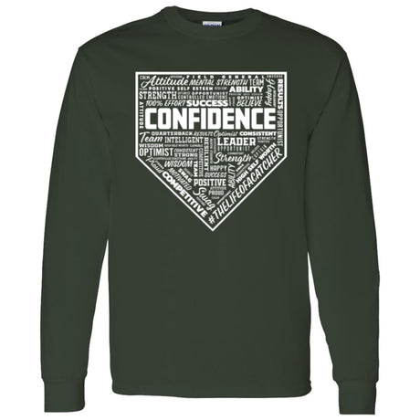 Confidence Unisex Long Sleeve T-Shirt - Forest Green