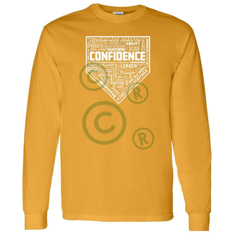 Confidence Unisex Long Sleeve T-Shirt - Gold