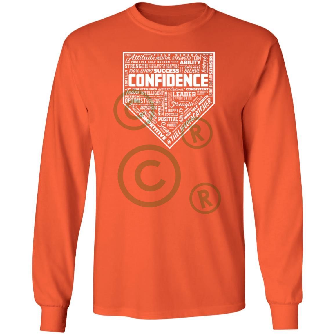 Confidence Unisex Long Sleeve T-Shirt - Orange