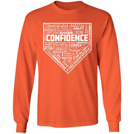 Confidence Unisex Long Sleeve T-Shirt - Orange