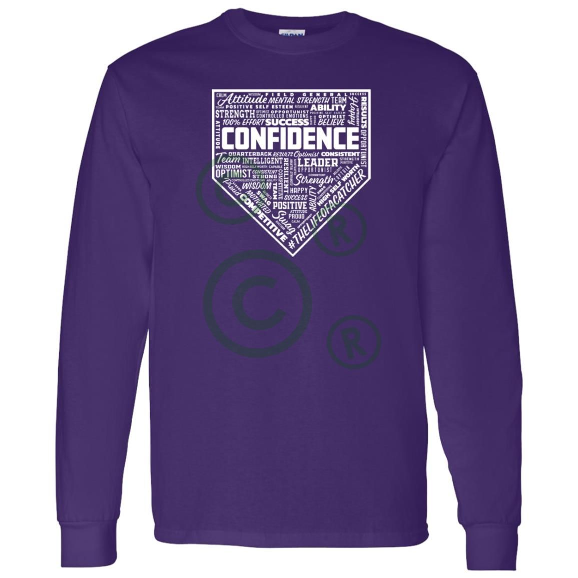 Confidence Unisex Long Sleeve T-Shirt - Purple