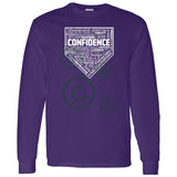 Confidence Unisex Long Sleeve T-Shirt - Purple