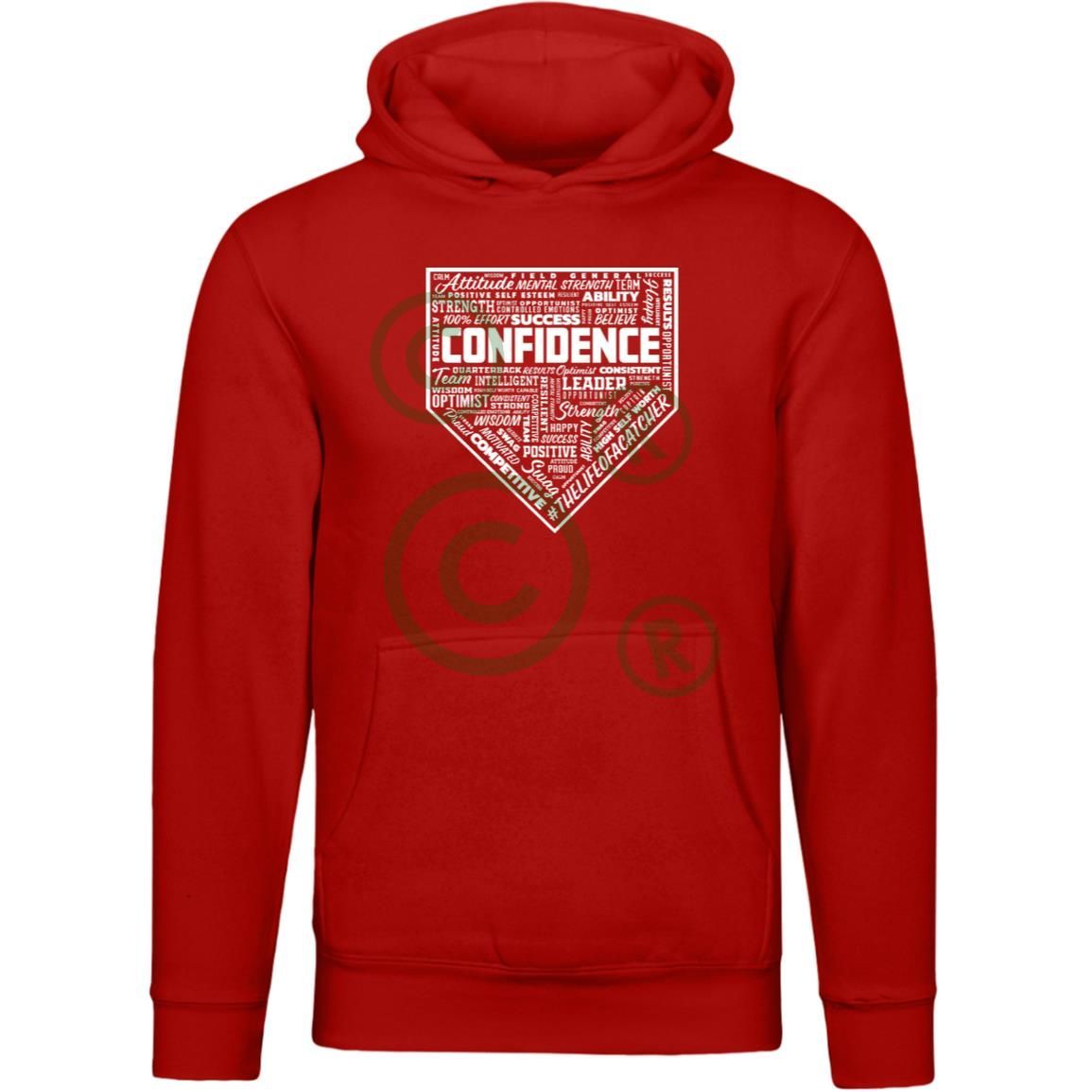 Confidence Unisex Premium Hoodie - Red