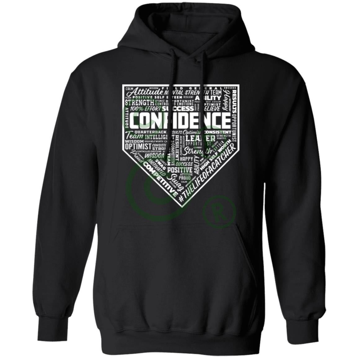 Confidence Unisex Pullover Hoodie - Black