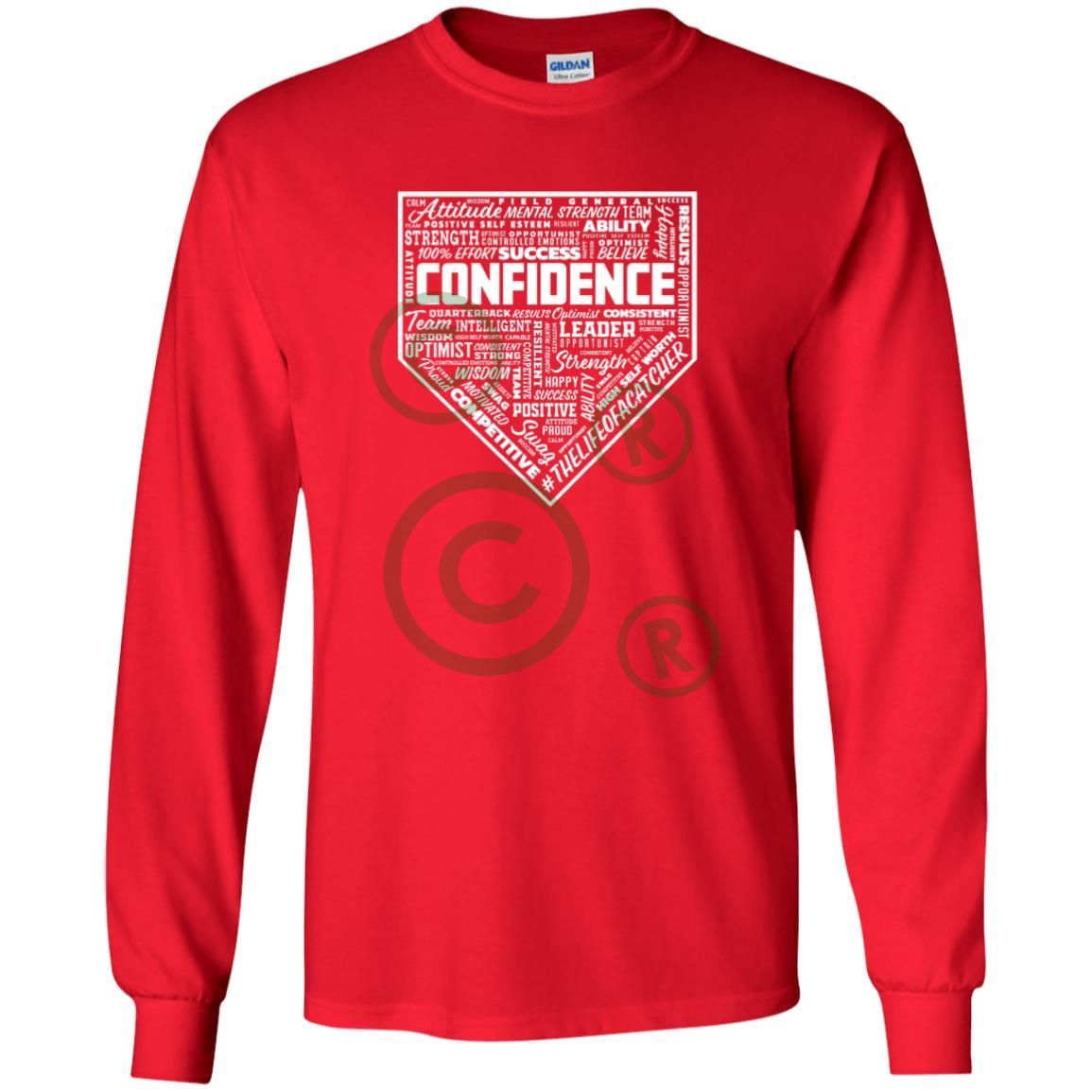 Confidence Youth Long Sleeve T-Shirt - Red