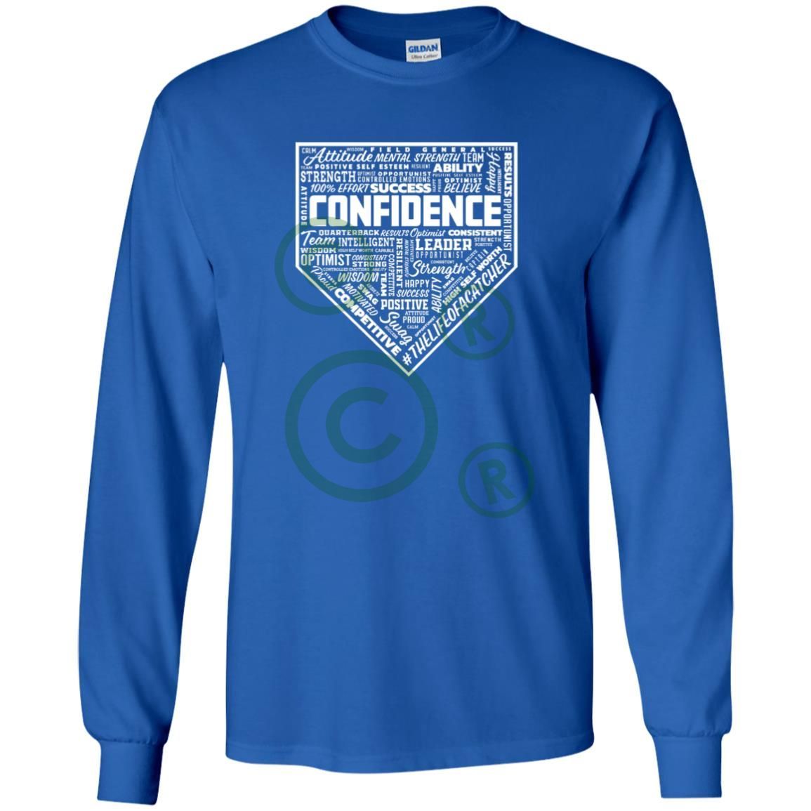 Confidence Youth Long Sleeve T-Shirt  - Royal