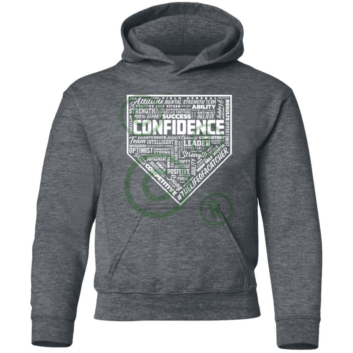 Confidence Youth Pullover Hoodie - Charcoal