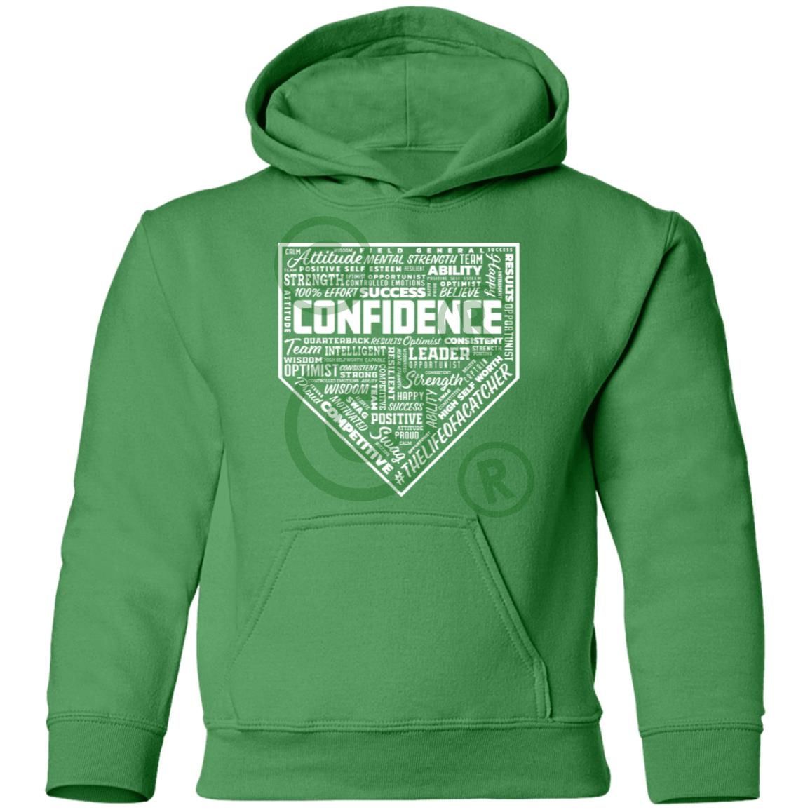 Confidence Youth Pullover Hoodie - Green