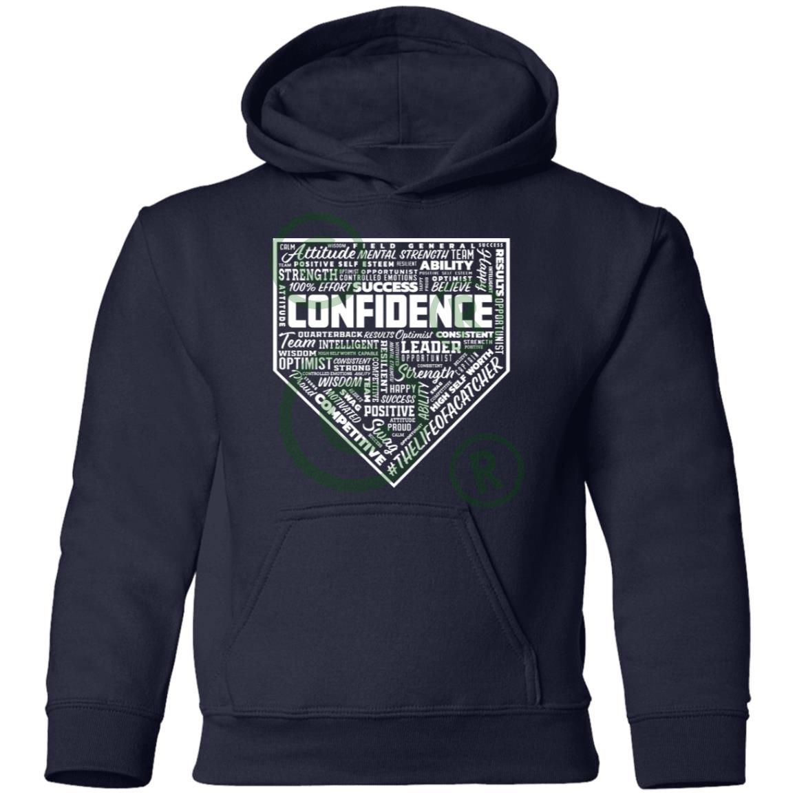 Confidence Youth Pullover Hoodie - Navy