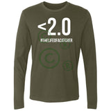 Drop Your Pop <2.0 Men's Premium Long Sleeve T-Shirt - Military Green