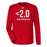 Drop Your Pop <2.0 Under Armour® Team Tech Long Sleeve T-Shirt - Red