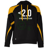 Drop Your Pop <2.0 Unisex Colorblock Fleece Hoodie  - Black/Gold