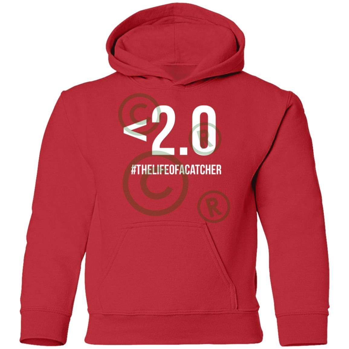 Drop Your Pop <2.0 Youth Pullover Hoodie - Red