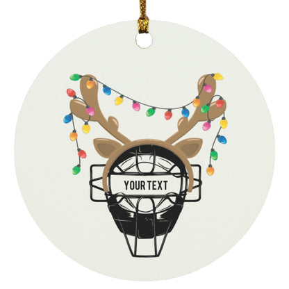 The Catching Guy Reindeer Baseball Mask Ornament