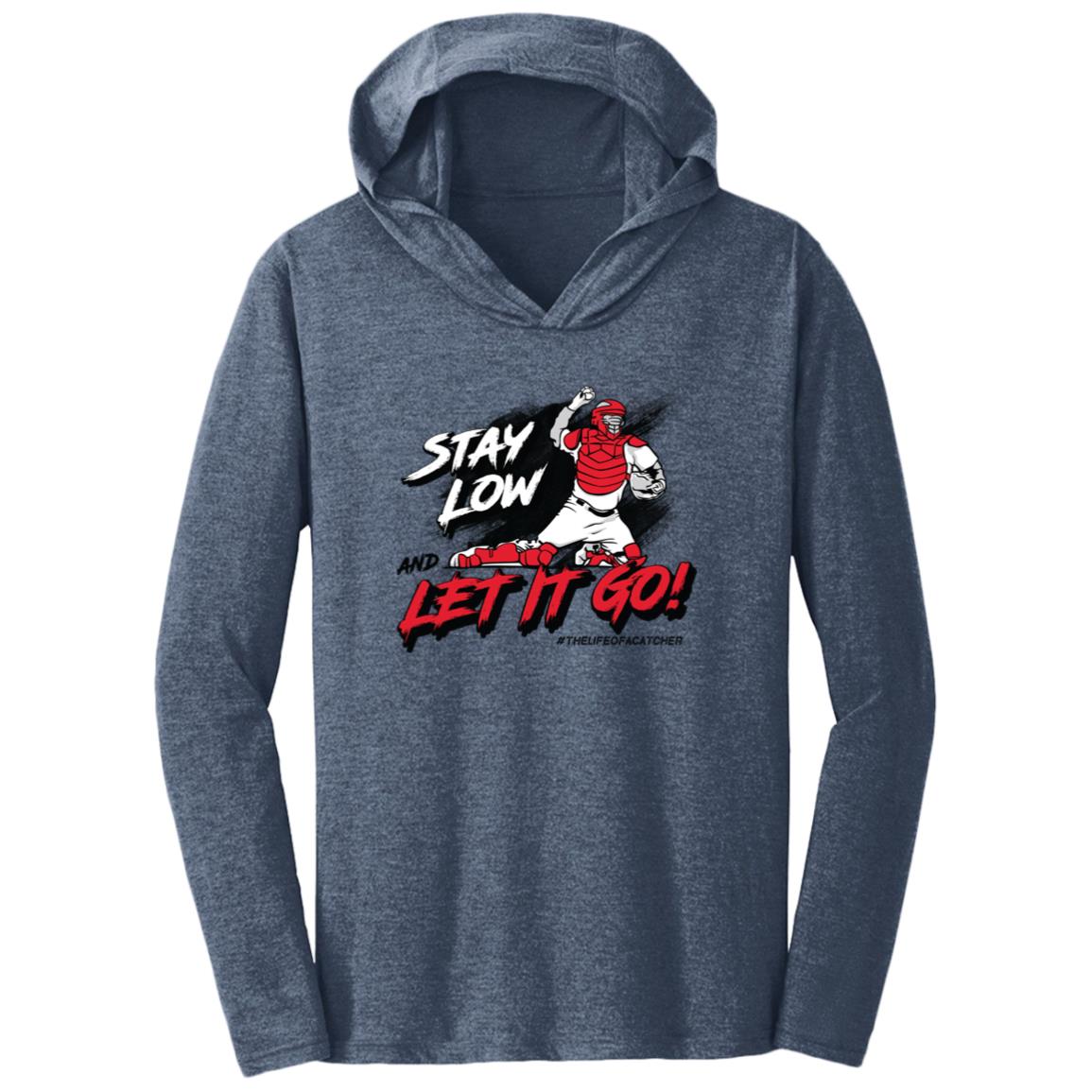 Stay Low & Let It Go Long Sleeve With Hood - Blue