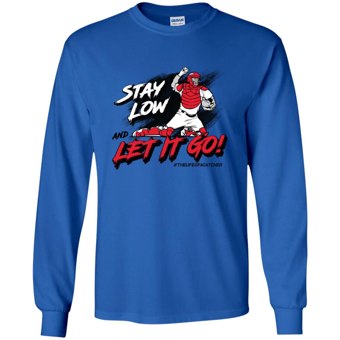 Stay Low & Let It Go Youth Long Sleeve Tee - Blue