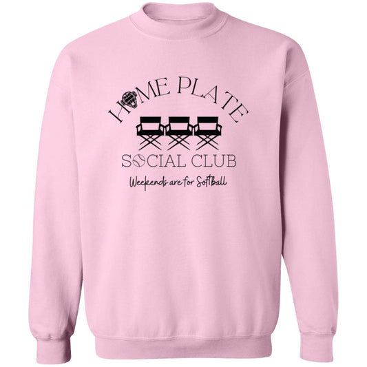 Home Plate Social Club Crewneck Sweatshirt - Pink