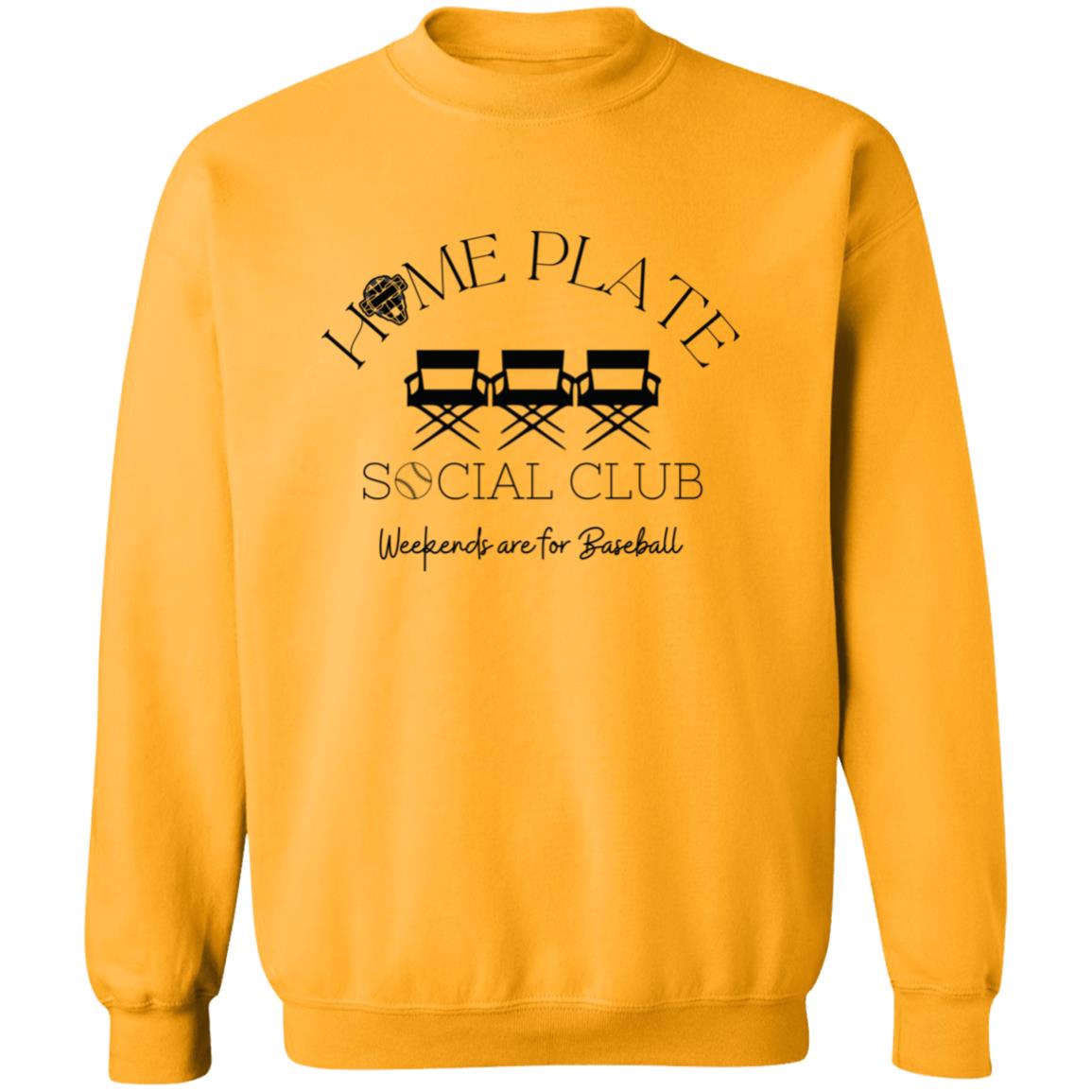 Home Plate Social Club Crewneck Sweatshirt - Yellow