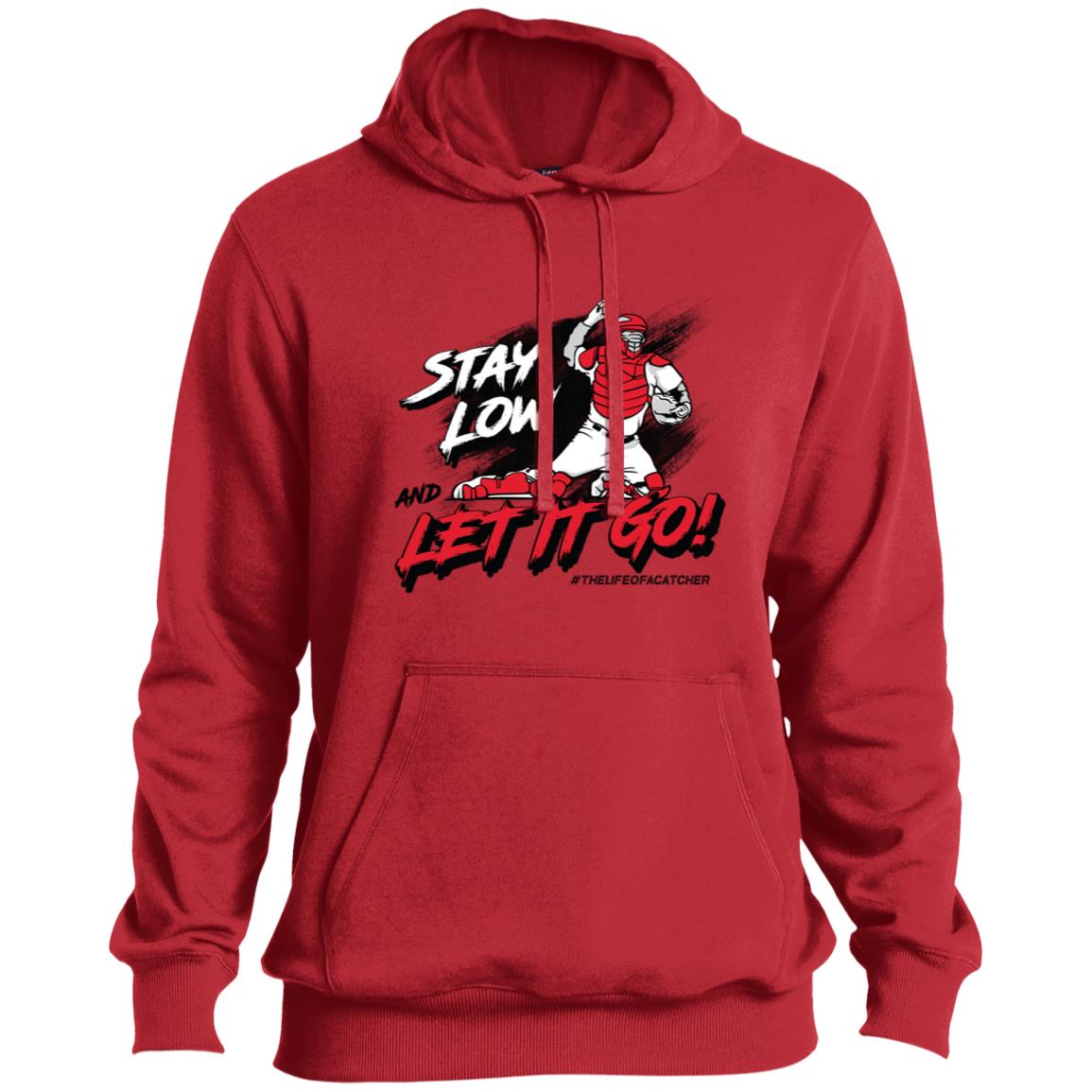 Stay Low & Let It Go Pullover Hoodie - Red