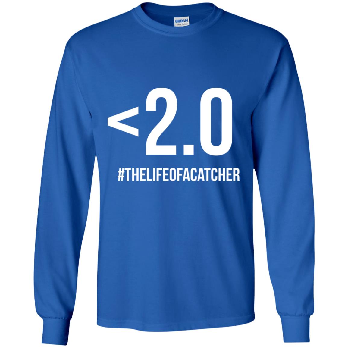 The Catching Guy Drop Your Pop < 2.0 Youth Long Sleeve Tee blue