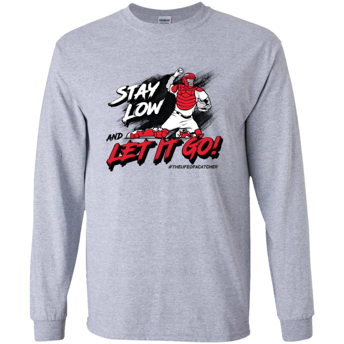 Stay Low & Let It Go Youth Long Sleeve Tee - Grey