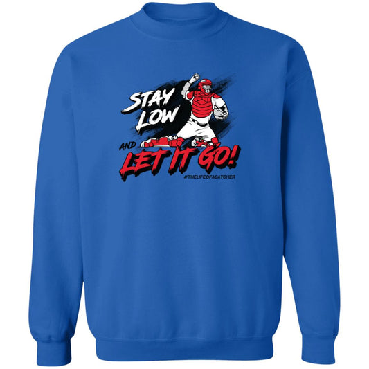 Stay Low & Let It Go Crewneck Sweatshirt - Blue