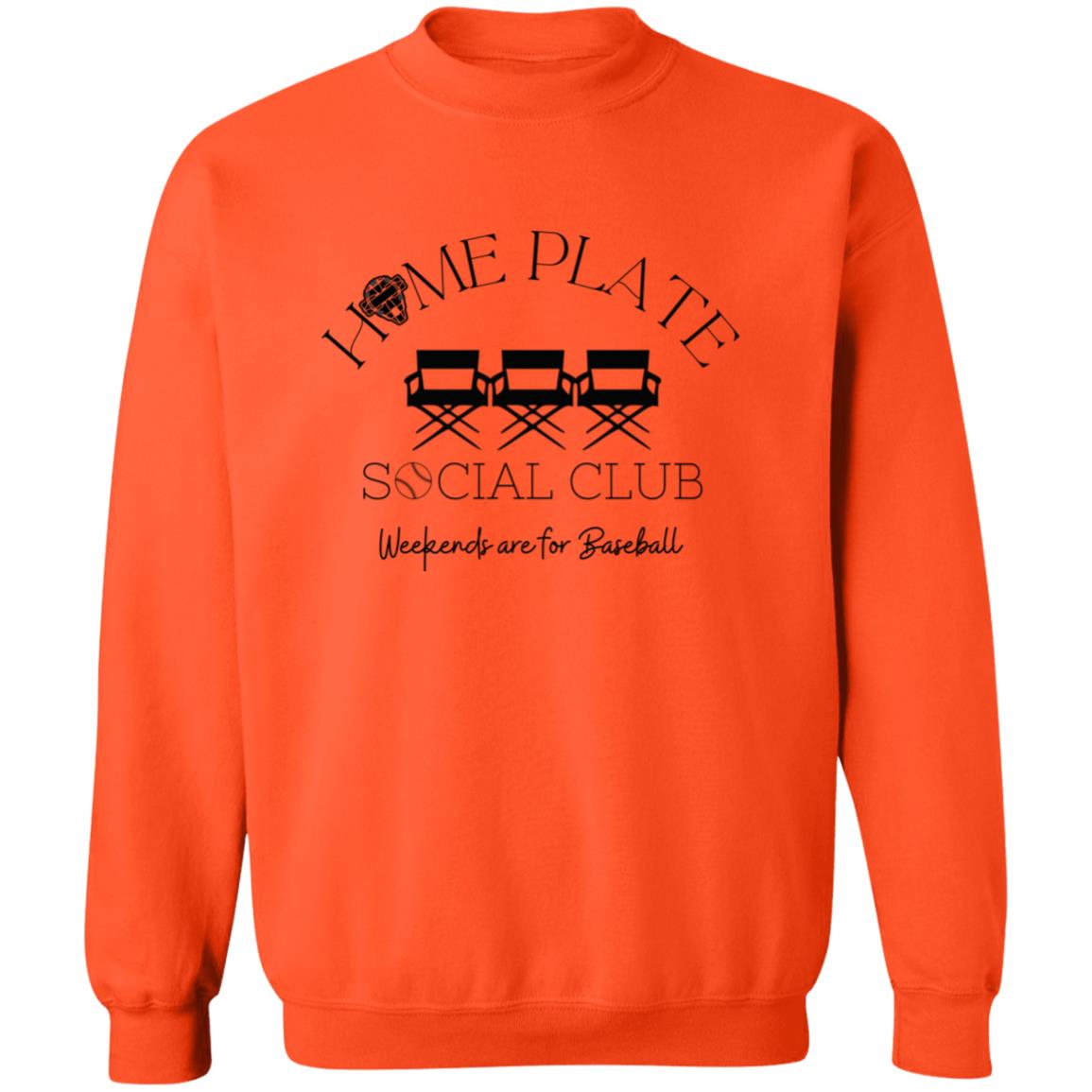 Home Plate Social Club Crewneck Sweatshirt - Orange