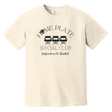 Home Plate Social Club (Baseball) Unisex Heavyweight T-Shirt - Ivory