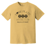 Home Plate Social Club (Baseball) Unisex Heavyweight T-Shirt - Mustard