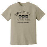 Home Plate Social Club (Baseball) Unisex Heavyweight T-Shirt - Sandstone