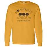 Home Plate Social Club (Baseball) Unisex Long Sleeve T-Shirt - Gold