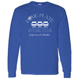 Home Plate Social Club (Baseball) Unisex Long Sleeve T-Shirt - Royal