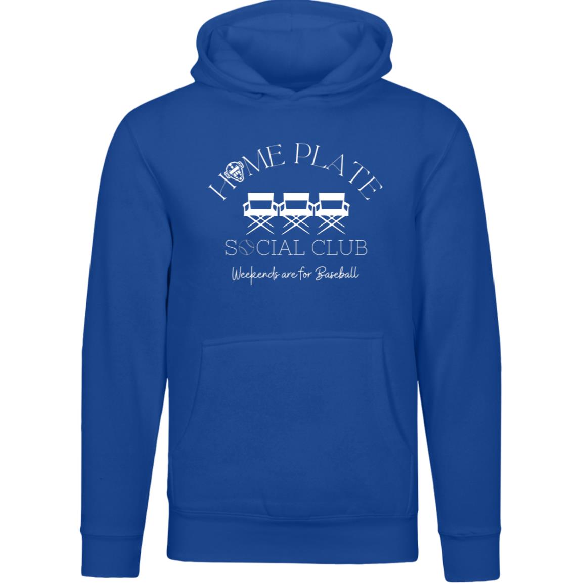 Home Plate Social Club (Baseball) Unisex Premium Hoodie - Royal