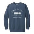 Home Plate Social Club (Baseball) Unisex Crewneck Sweatshirt - Blue Jean