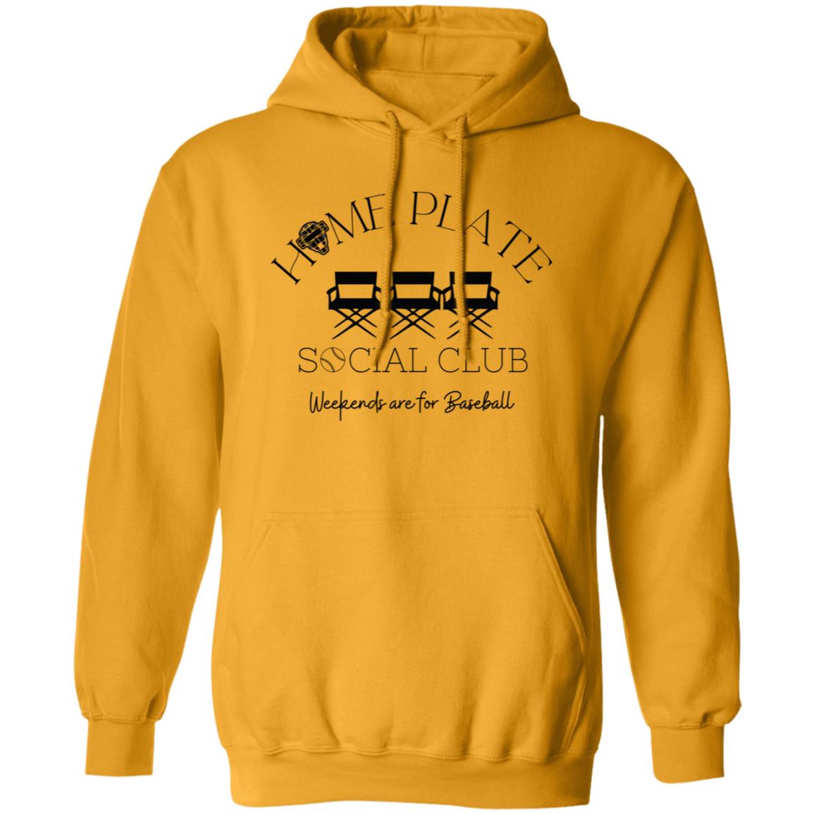 Home Plate Social Club (Baseball) Unisex Pullover Hoodie - Gold