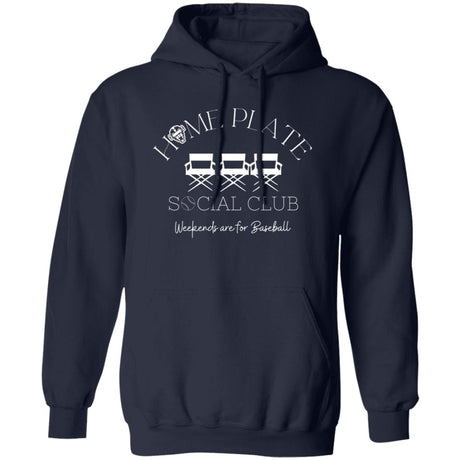 Home Plate Social Club (Baseball) Unisex Pullover Hoodie - Midnight Navy