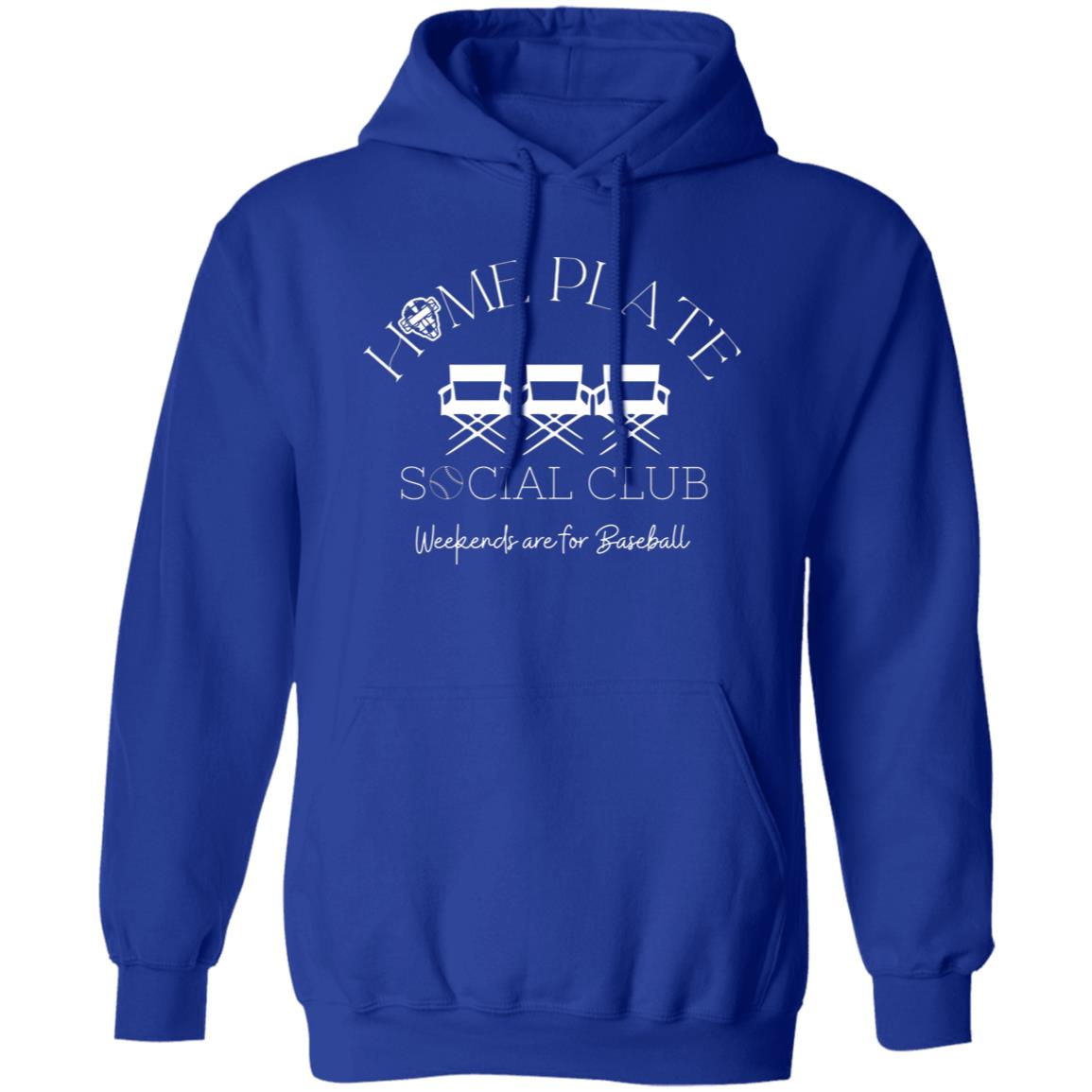 Home Plate Social Club (Baseball) Unisex Pullover Hoodie - Royal