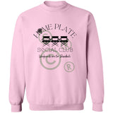 Home Plate Social Club Crewneck Sweatshirt - Light Pink