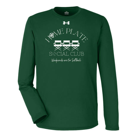 Home Plate Social Club (Softball) Under Armour® Team Tech Long Sleeve T-Shirt - Dark Green