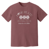 Home Plate Social Club (Softball) Unisex Heavyweight T-Shirt - Berry