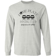 Home Plate Social Club (Softball) Unisex Long Sleeve T-Shirt - Ash