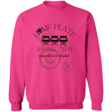 Home Plate Social Club Crewneck Sweatshirt - Hot Pink