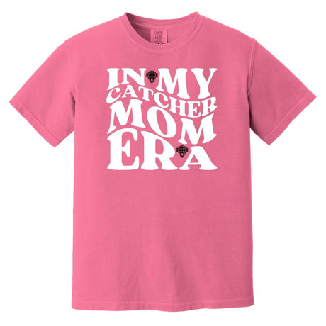 In My Catcher Mom Era Heavyweight T-Shirt - Berry