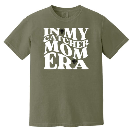 In My Catcher Mom Era Heavyweight T-Shirt - Moss